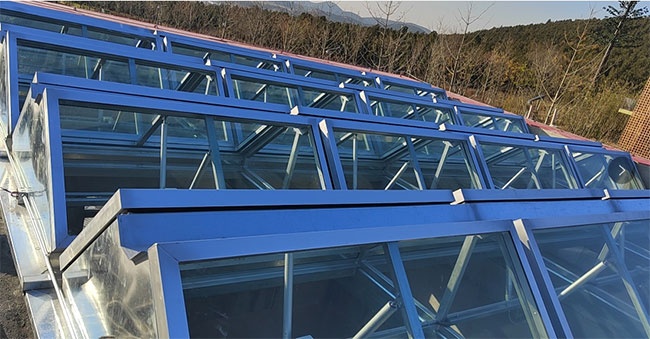 鑫友——徐州園博園西藏館屋面采光天窗工程完工