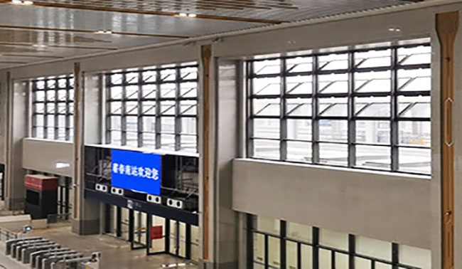 工程快訊——黃黃高速鐵路浠水南站、蘄春南站電動排煙窗工程完工