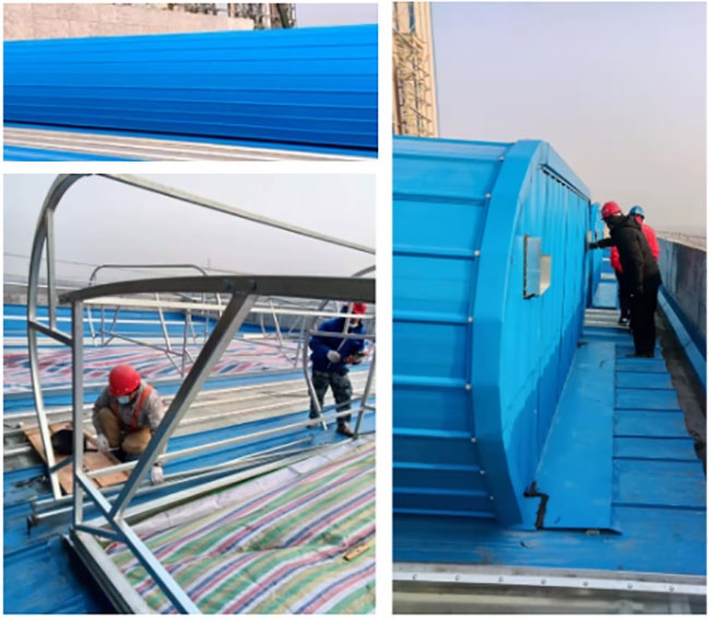 工程快訊——河南省周口扶溝電廠通風氣樓工程驗收